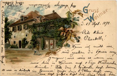 Gruss aus Weimar - Litho