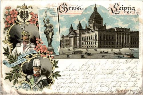 Gruss aus Leipzig - Litho