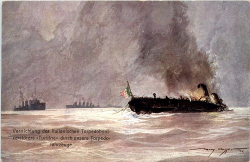 Vernichtung des Torpedobootzerstörers Turbne