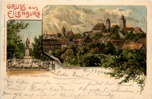 Gruss aus Eilenburg - Litho