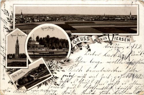 Gruss aus Viersen - Litho