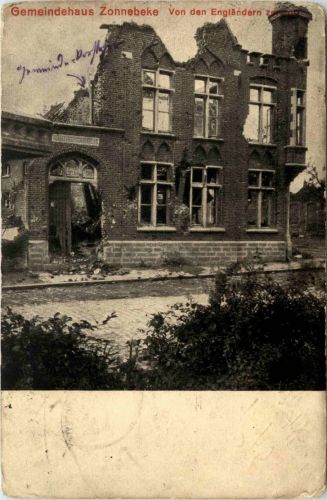 Gemeindehaus in Zonnebeke - Feldpost