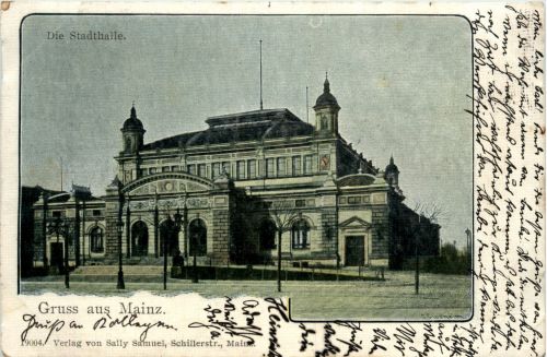 Gruss aus Mainz - Stadthalle - Litho