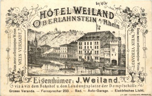 Oberlahnstein - Hotel Weiland
