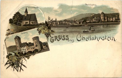 Gruss aus Oberlahnstein - Litho