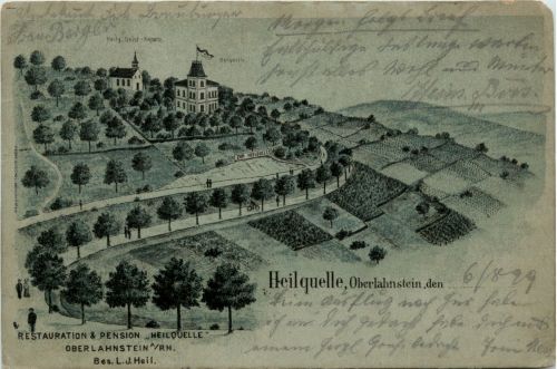 Oberlahnstein - Restaurant Heilquelle - Litho