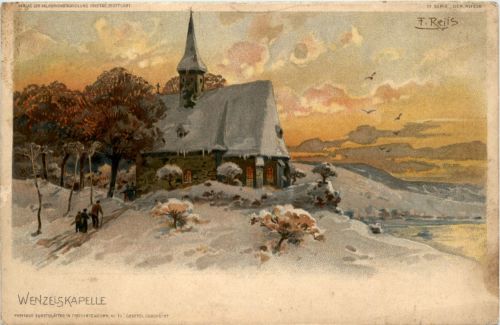 Wenzelskapelle - Litho - Künstlerkarte Reiss