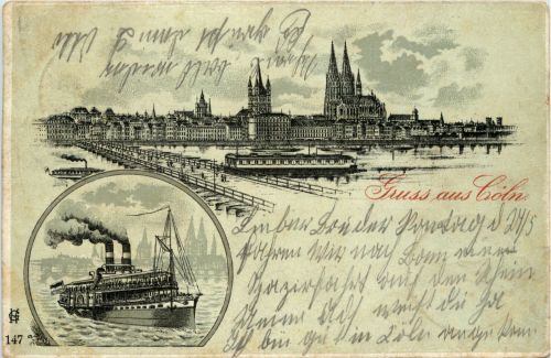 Gruss aus Köln - Litho