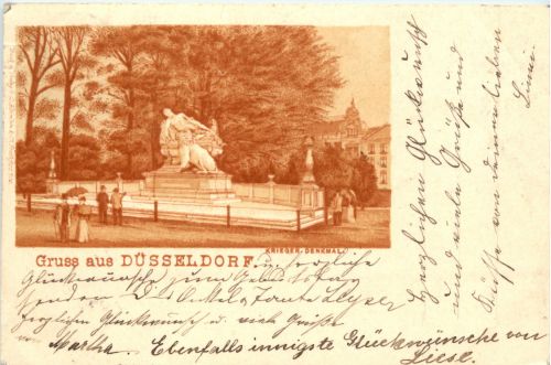 Gruss aus Düsseldorf - Litho