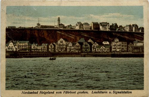 Helgoland vom Fährboot