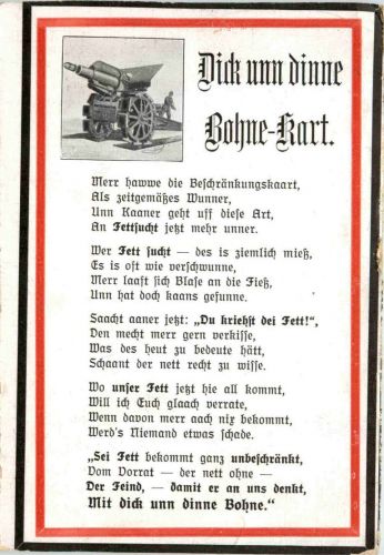 Dick unn dinne Bohne Kart