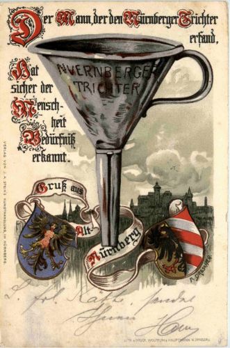 Gruss aus Nürnberg - Litho