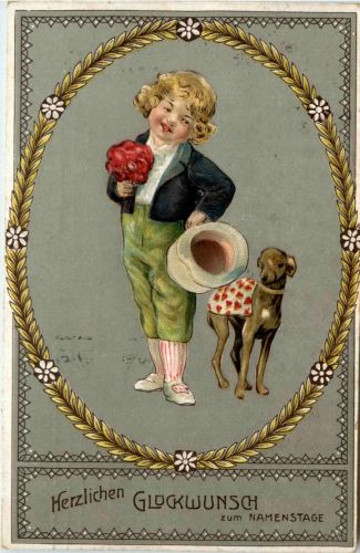 Namenstag - Kind Hund