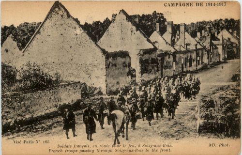 Soizy aux Bois - French troops