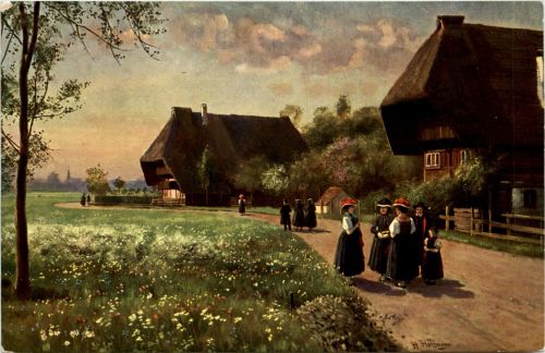 Schwarzwald - Künstlerkarte H. Hoffmann
