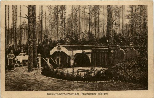 Offiziers Unterstand am Narotschsee - Feldpost