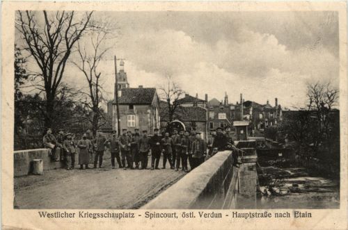 Spincourt - Hauptstrasse nach Etain