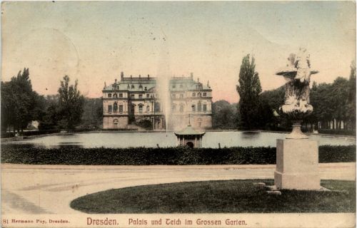 Dresden - Palais und teich