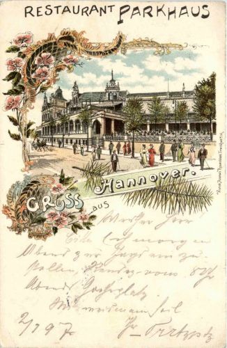 Gruss aus Hannover Restaurant Parkhaus - Litho