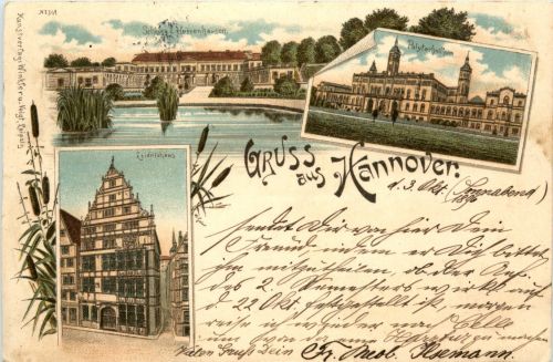 Gruss aus Hannover - Litho