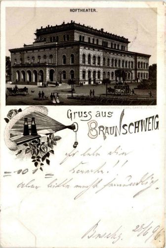 Gruss aus Braunschweig - Litho 1896