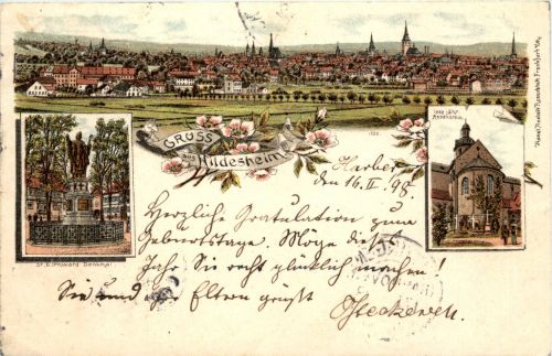 Gruss aus Hildesheim - Litho