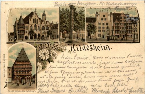Gruss aus Hildesheim - Litho