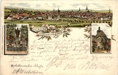 Gruss aus Hildesheim - Litho