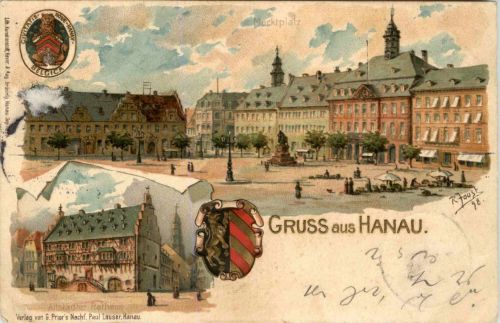 Gruss aus Hanau - Litho