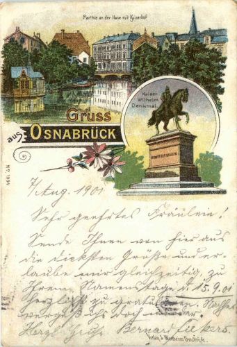 Gruss aus Osnabrück - Litho