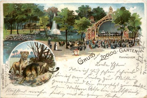 Gruss aus Hannover - Litho