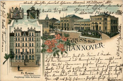 Gruss aus Hannover - Litho