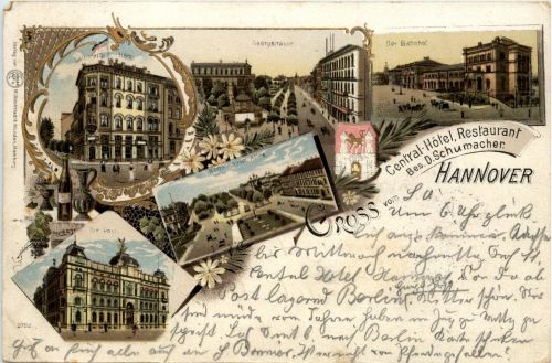 Gruss aus Hannover - Litho