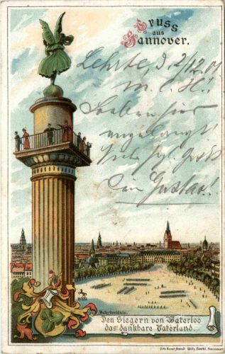 Gruss aus Hannover - Litho