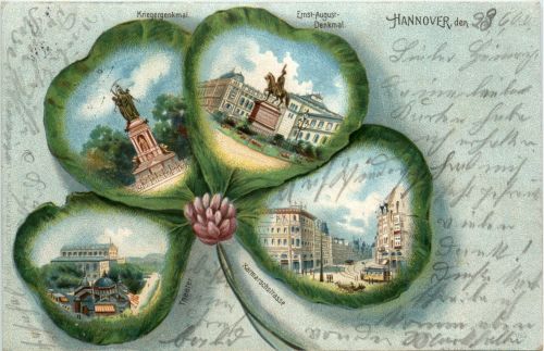 Gruss aus Hannover - Litho