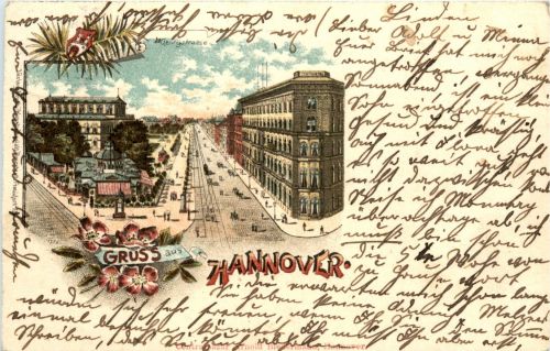 Gruss aus Hannover - Litho
