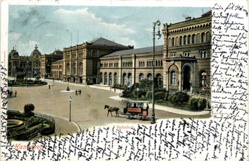 Hannover Bahnhof - Litho