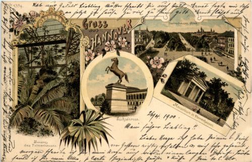 Gruss aus Hannover - Litho