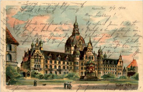 Gruss aus Hannover - Litho