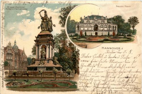 Gruss aus Hannover - Litho
