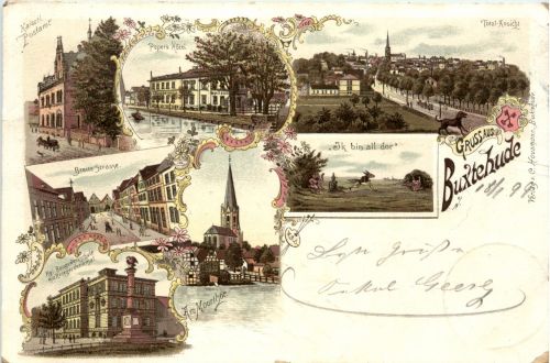 Gruss aus Buxtehude - Litho