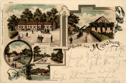 Gruss aus Moisburg - Litho