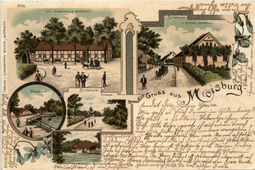 Gruss aus Moisburg - Litho