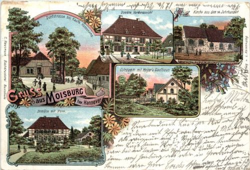Gruss aus Moisburg - Litho