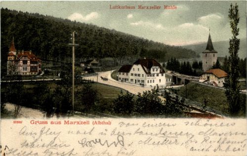 Gruss aus Marxzell - Albthal - Bahnpost