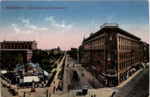 Hannover - Cafe Kröpcke und Georgstrasse