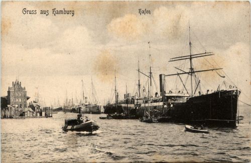 Gruss aus Hamburg - Hafen
