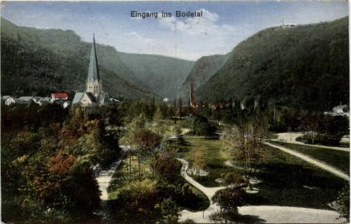 Eingang ins Bodetal