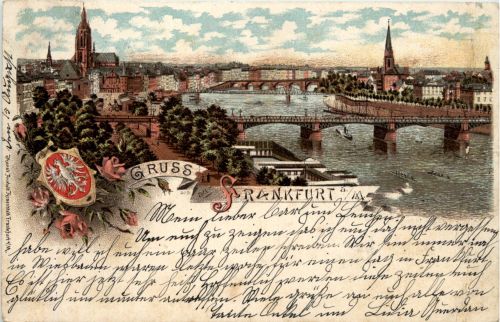 Gruss aus Frankfurt - Litho