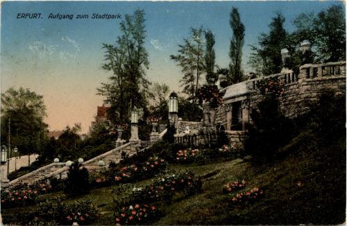 Erfurt - Aufgang zum Stadtpark
